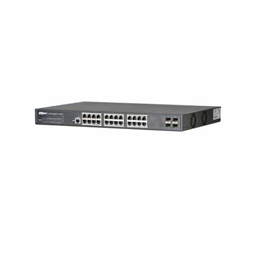 Dahua – 24 Kanal L3 Gigabit Yönetilebilir Switch – 24GE+ 4 SFP /10GE SFP
